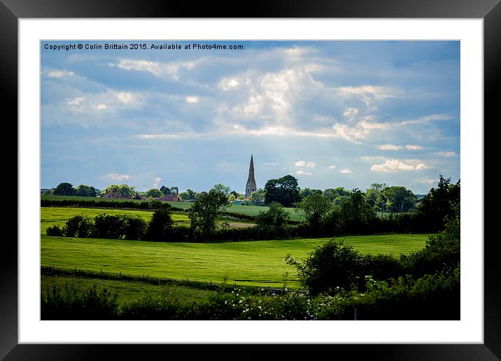  Walcot village Lincolnshire Framed Mounted Print by Colin Brittain