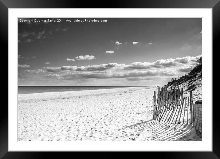  Hemsby Beach Framed Mounted Print by James Taylor