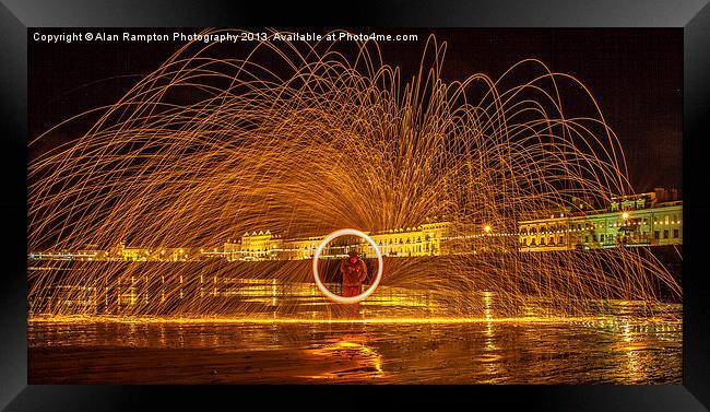 Beach on Fire Framed Print by Alan Rampton Photography