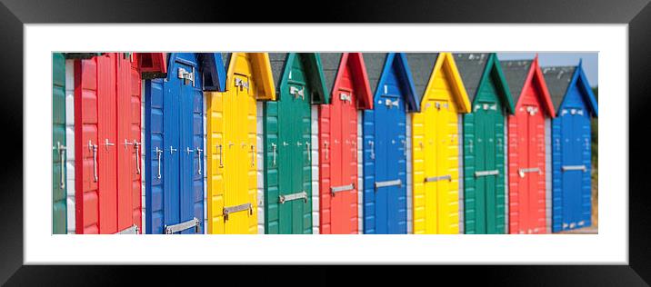 Dawlish Beach Huts Framed Mounted Print by Alan Rampton Photography