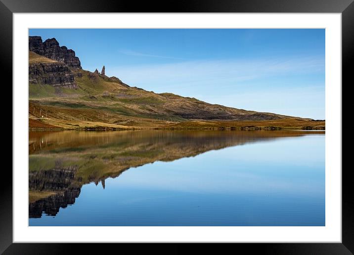 Reflections of The Old Man of Storr Framed Mounted Print by Jason Moss