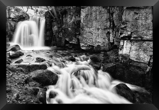 Lumsdale Waterfall Framed Print by Jason Moss