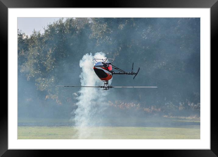 model helicopter Framed Mounted Print by nick wastie