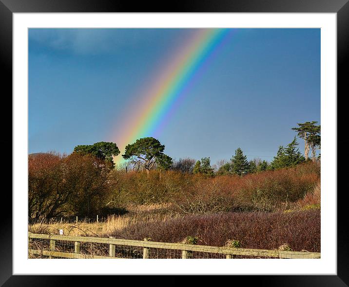 beautiful rainbow Framed Mounted Print by nick wastie