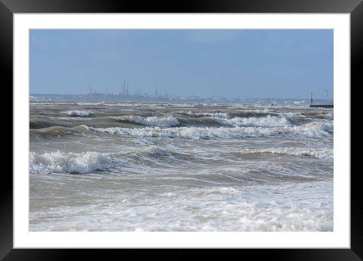 rough day at sea Framed Mounted Print by nick wastie