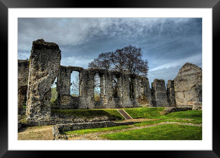 bishops waltham palace ruin Framed Mounted Print by nick wastie