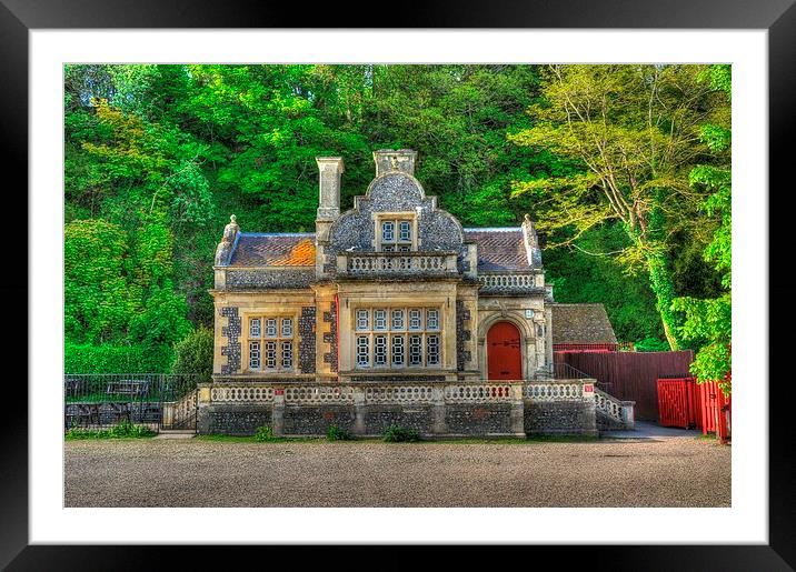 Arundel wetlands tea house Framed Mounted Print by nick wastie