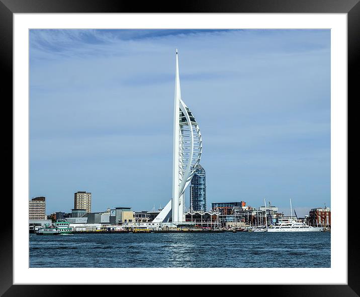  spinnaker tower Framed Mounted Print by nick wastie