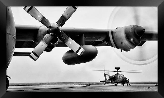 Hercules Apache Refuel Framed Print by Chaz Gelder