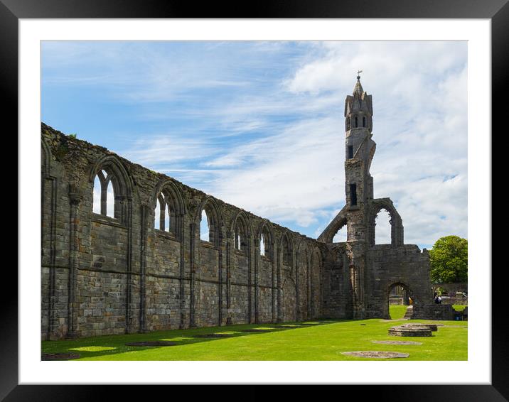 St Andrews Cathedral Framed Mounted Print by Tommy Dickson