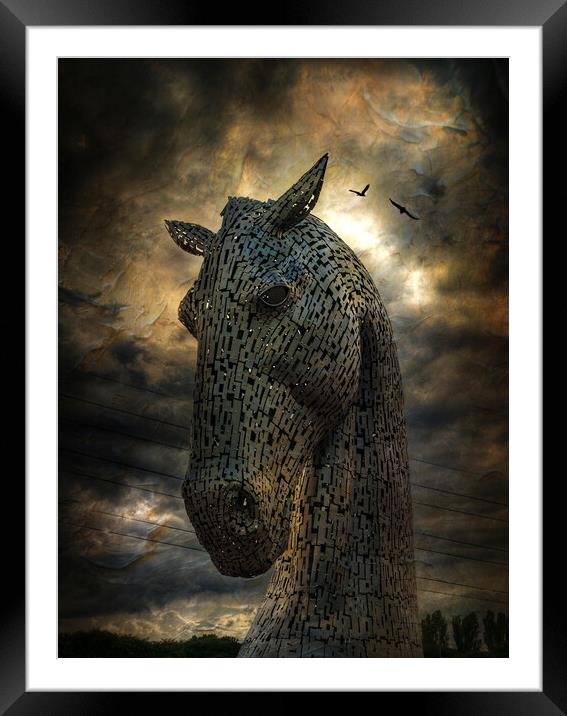 Duke, The Kelpies. Framed Mounted Print by Tommy Dickson
