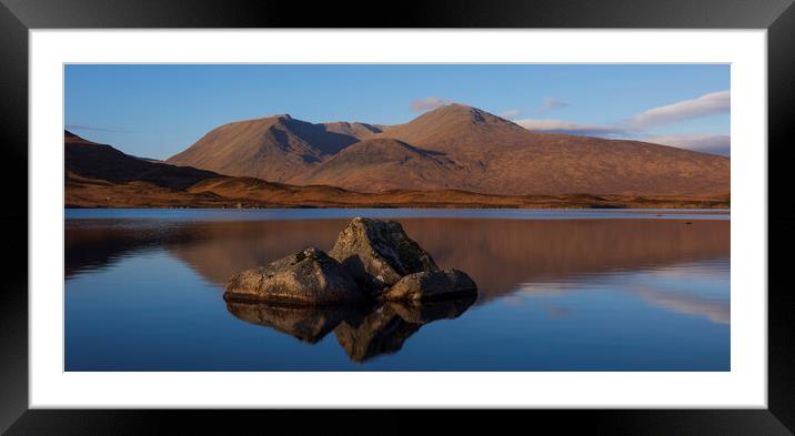 Lochan Na H-Achlaise And Black Mount Framed Mounted Print by Tommy Dickson