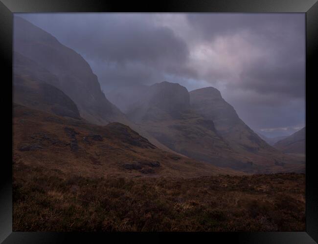 The Three Sisters Of Glencoe. Framed Print by Tommy Dickson