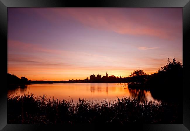 Tranquil Sunrise Over Linlithgow Palace Framed Print by Tommy Dickson