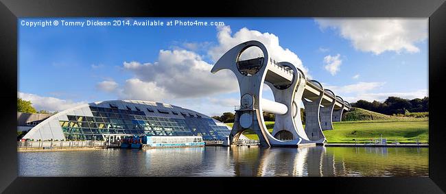 Falkirk Wheel Panorama Framed Print by Tommy Dickson