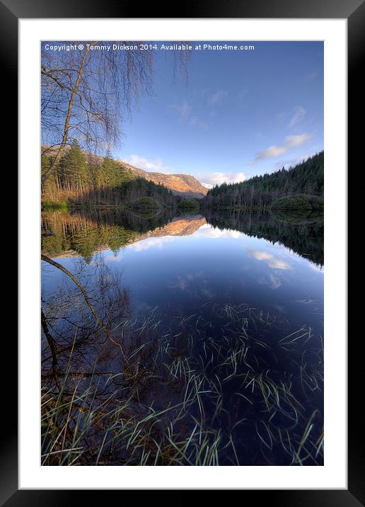Tranquil Beauty of Glencoe Lochan Framed Mounted Print by Tommy Dickson