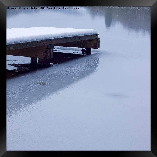 Winter wonderland on a frozen loch Framed Print by Tommy Dickson