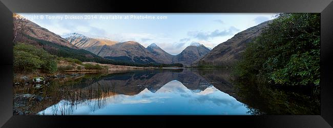 Lochan Urr Panorama. Framed Print by Tommy Dickson