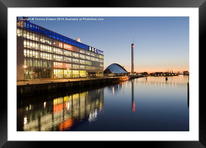 Illuminated Magic of the Riverside Framed Mounted Print by Tommy Dickson