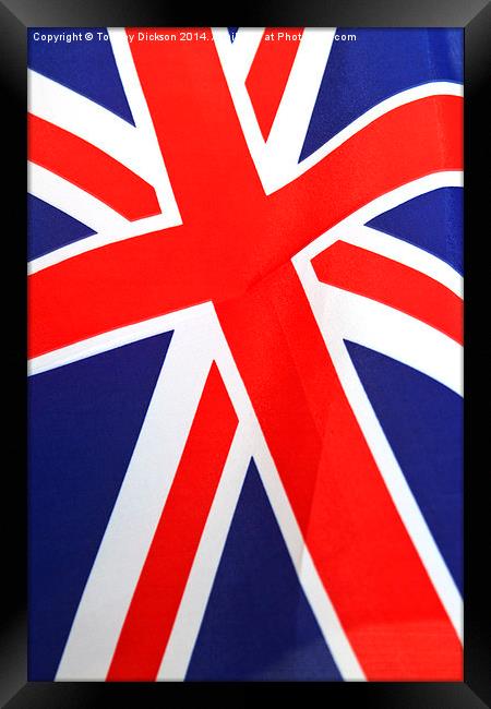 Union Flag Framed Print by Tommy Dickson