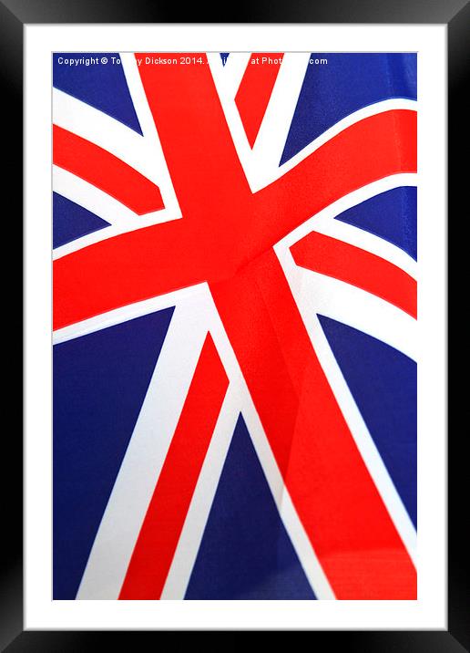 Union Flag Framed Mounted Print by Tommy Dickson