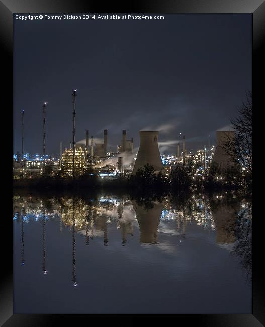 Futuristic Industrial Haven Framed Print by Tommy Dickson