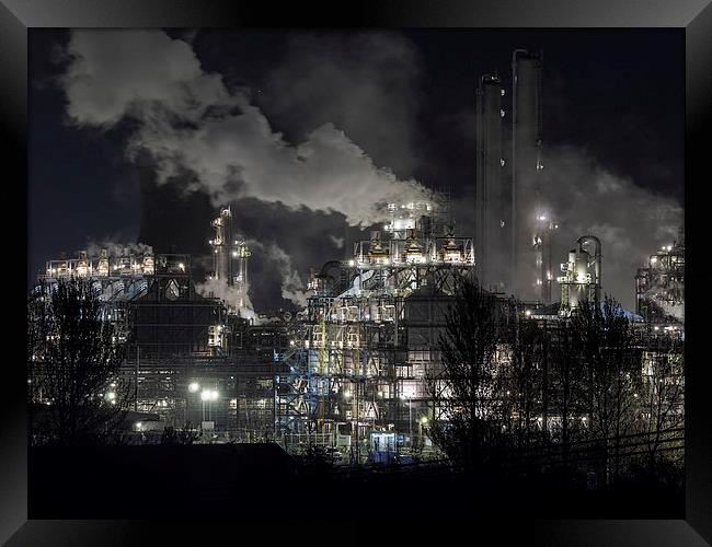 The Fiery Heart of Scottish Industry Framed Print by Tommy Dickson