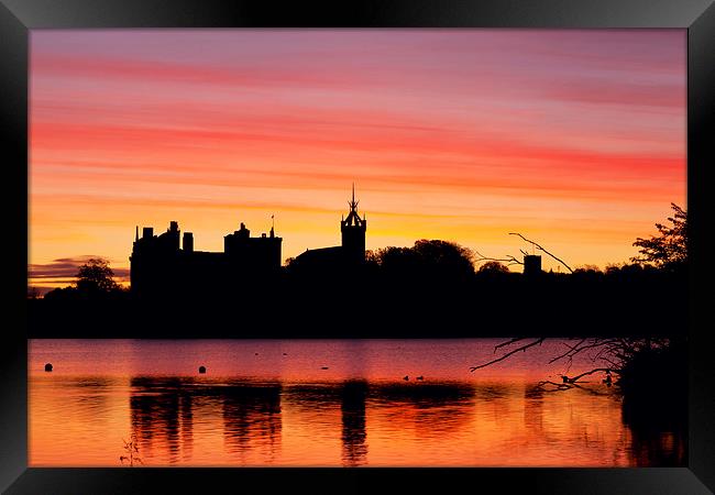 Majestic Sunrise Over Linlithgow Palace Framed Print by Tommy Dickson