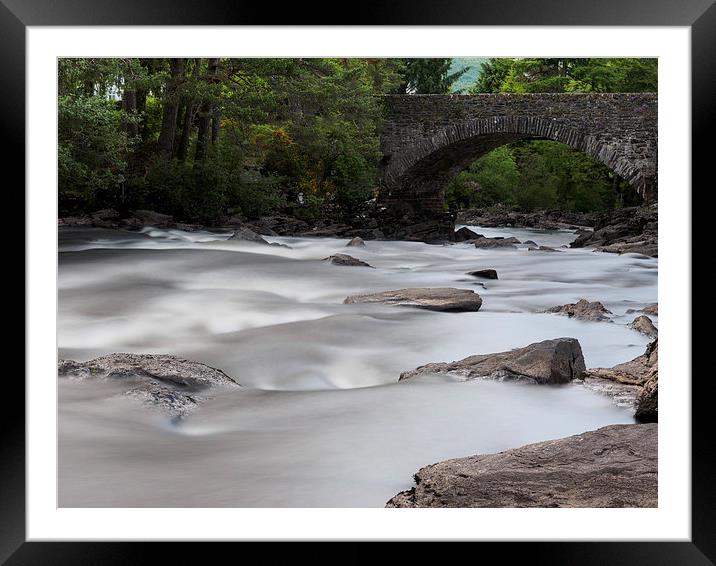 The Falls of Dochart at Killin, Scotland. Framed Mounted Print by Tommy Dickson