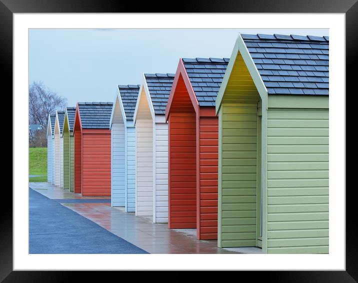 Colourful Coastal Haven Framed Mounted Print by Tommy Dickson