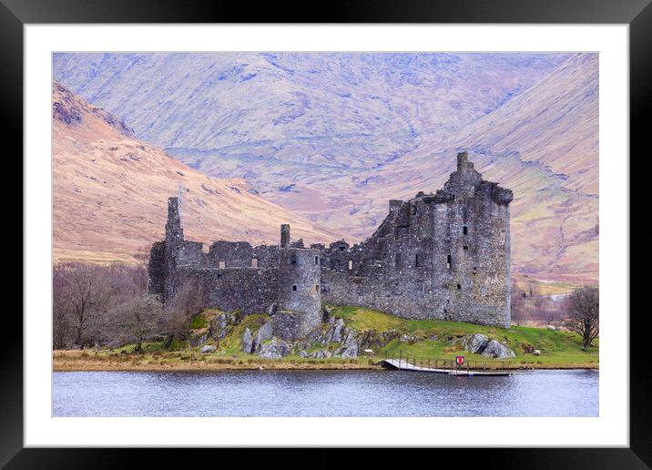 A Fairytale Ruin on Loch Awe Framed Mounted Print by Tommy Dickson