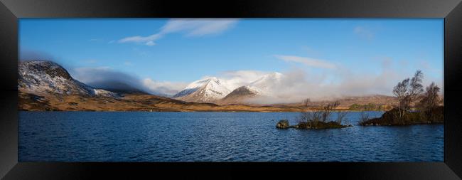 Lochan na h-Achlaise Panorama Framed Print by Tommy Dickson