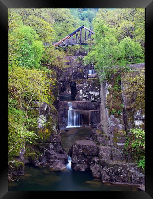 Bracklin Falls, near Callander, Scotland. Framed Print by Tommy Dickson