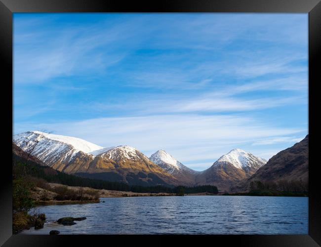 Lochan Urr on a spring day. Framed Print by Tommy Dickson