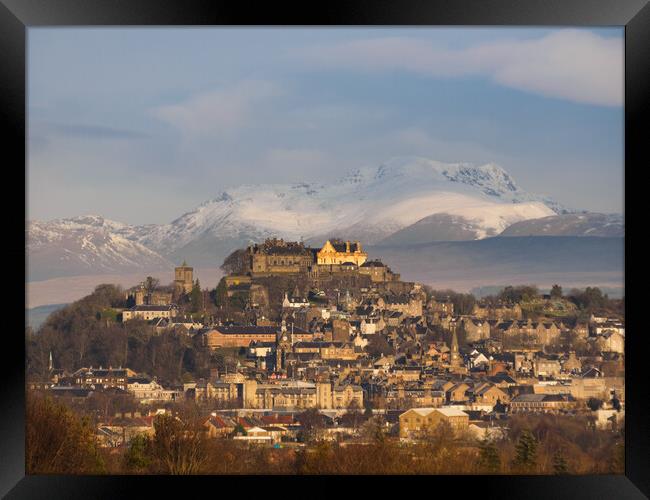 Majestic Stirling Castle Framed Print by Tommy Dickson