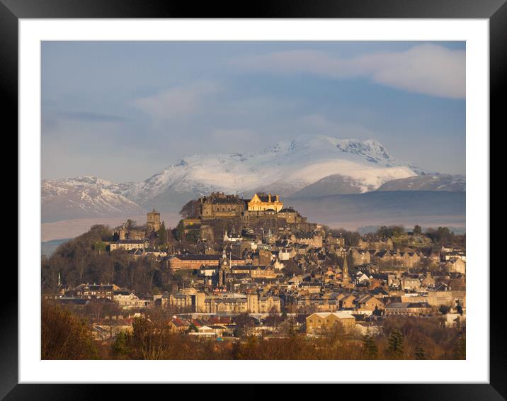 Majestic Stirling Castle Framed Mounted Print by Tommy Dickson