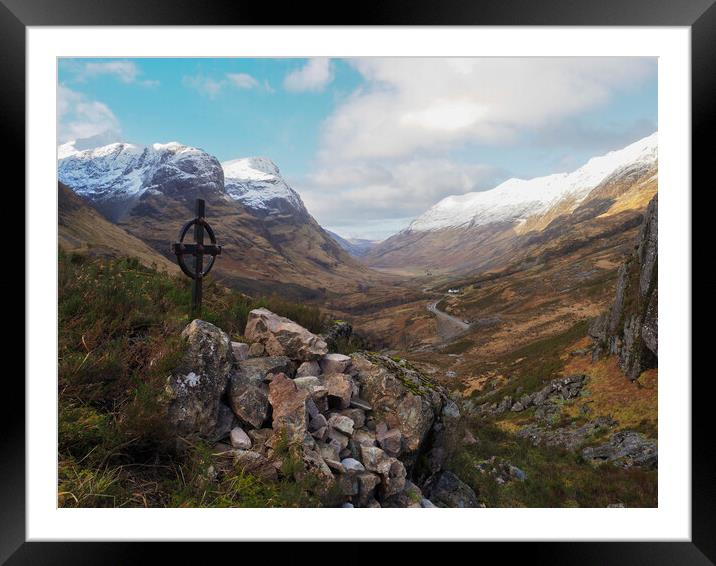 The Ralston Cairn, Glen Coe, Scotland. Framed Mounted Print by Tommy Dickson