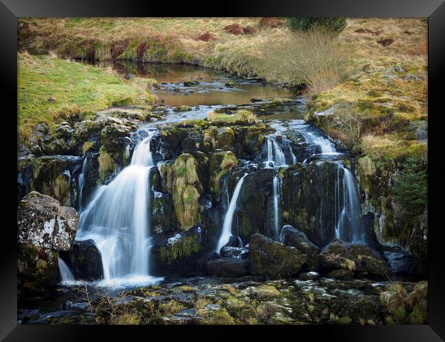 Loup of Fintry Waterfall. Framed Print by Tommy Dickson