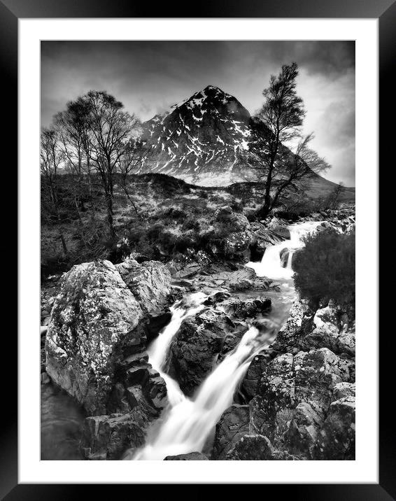 River Coupall and Buachaille Etive Mor. Framed Mounted Print by Tommy Dickson