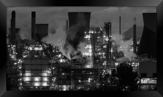 Industry in Black And White Framed Print by Tommy Dickson