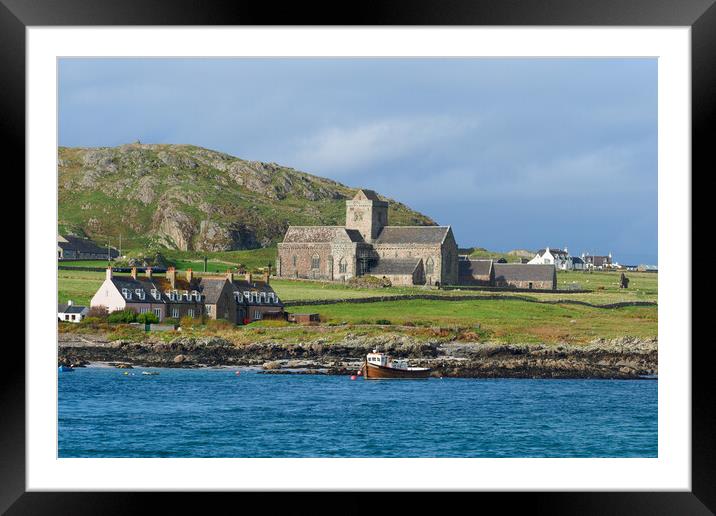 Iona Abbey, Iona, Scotland. Framed Mounted Print by Tommy Dickson