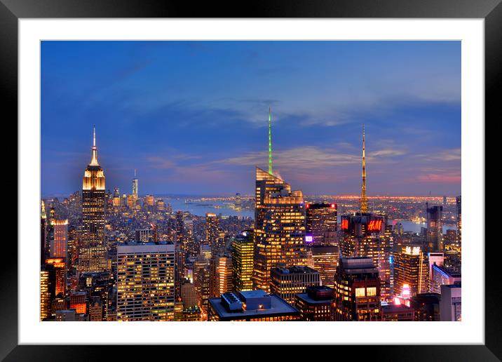                                     The City Light Framed Mounted Print by Mark Kelly