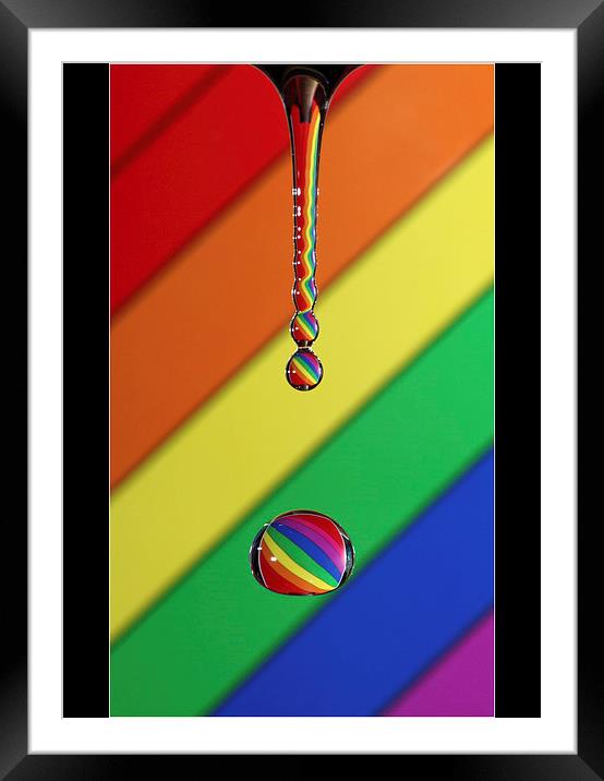 Dripping water Framed Mounted Print by Vivienne Beck