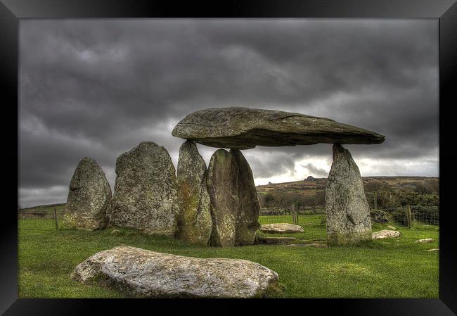 Pentre Ifan Framed Print by Mike Snelle