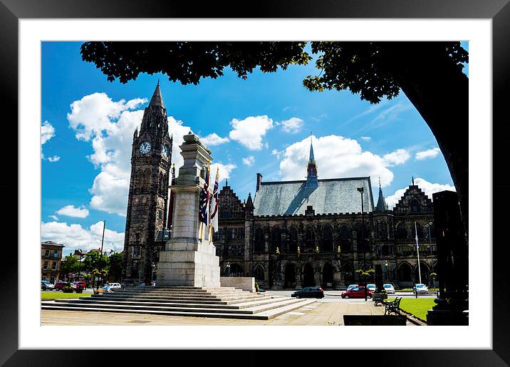 Rochdale Memorial and Town Hall Framed Mounted Print by Darren Eves
