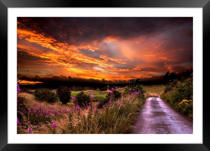  Sunset over Rochdale Framed Mounted Print by Darren Eves