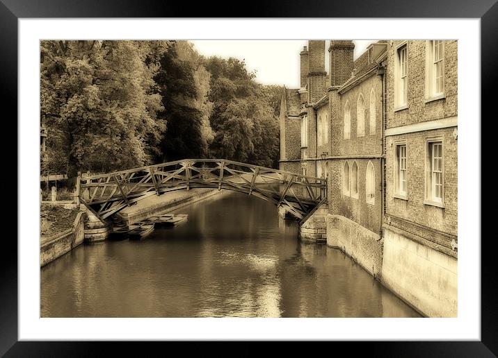 Mathematical Bridge Framed Mounted Print by Andy Readman