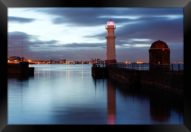 Newhaven harbour Framed Print by Lara Vischi