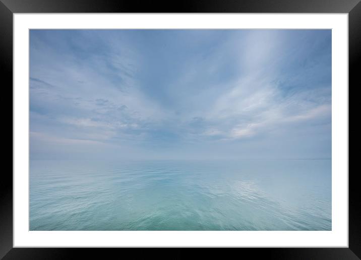  Calm Tranquil Seascape Framed Mounted Print by ann stevens