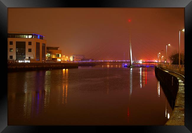 River Tawe Swansea Framed Print by Paul Nicholas